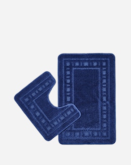 Catherine Lansfield Armoni Bath and Pedestal Mat Set