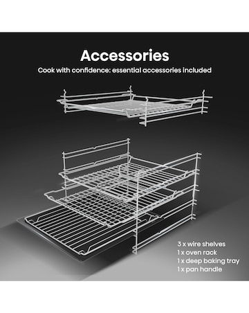 Hisense HDCEIT6C20B 60cm Induction Double Cooker - Black