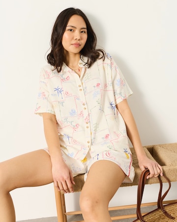 FatFace Kara Postcard Shirt
