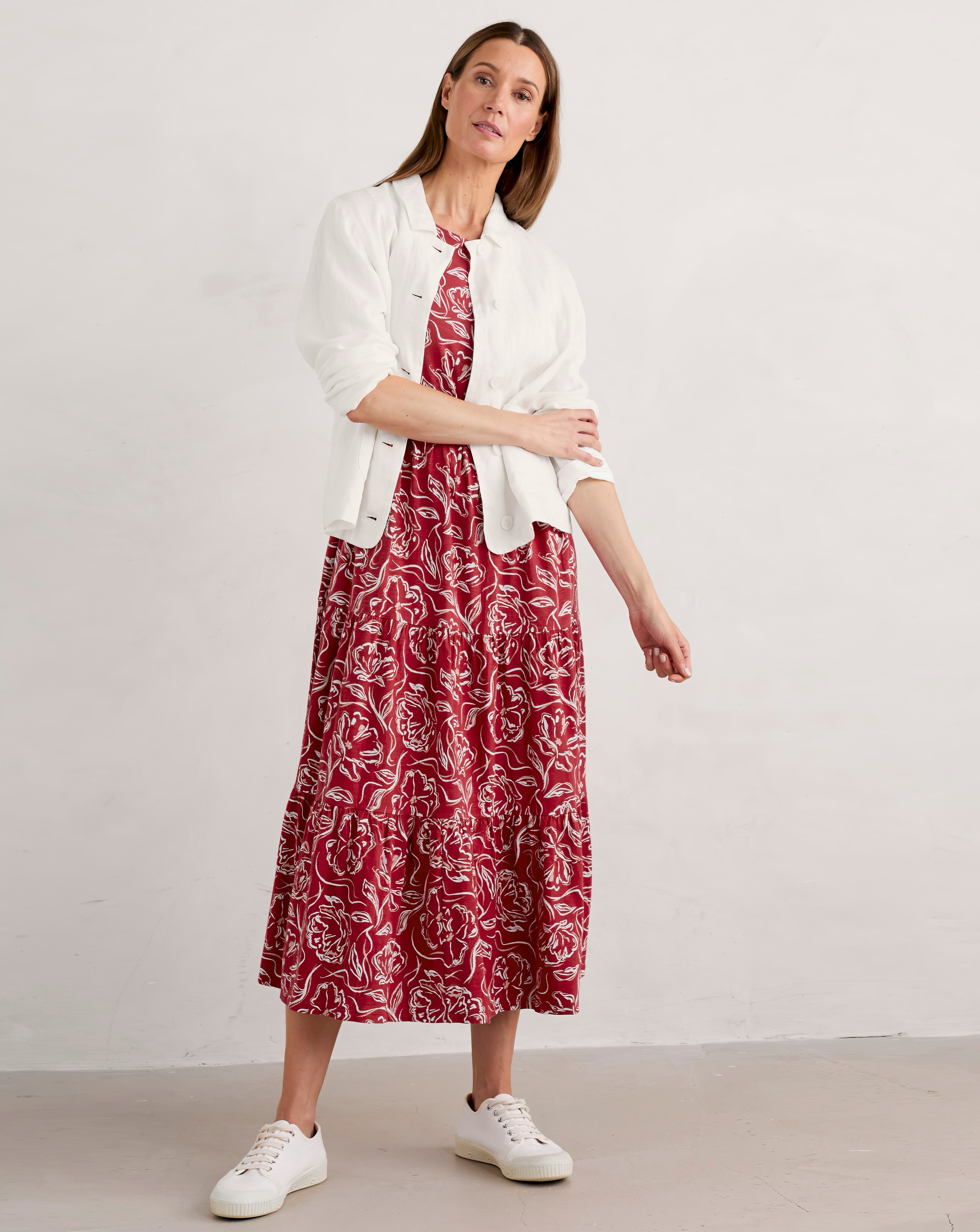 Seasalt Cornwall S/S Line Strokes Dress | Ambrose Wilson