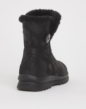 Cushion Walk Button Winter Boot Wide E Fit