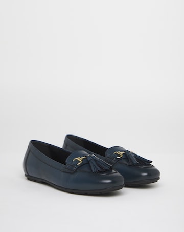Heavenly Soles Prague Leather Driving Moccasins - Wide Fit (E)