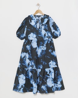 Collar Frill Detail Dress