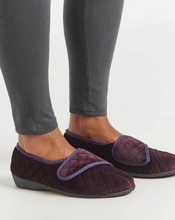 Topaz Touch & Close Full Slipper - Extra Wide Fit (EEE)