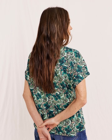 Julipa Notch Neck Cotton T-shirt