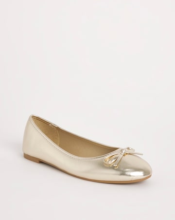 Selena Classic Flat Ballerina Shoes Wide E Fit