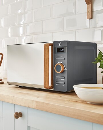 Swan SM22036LGRYN 20Litre Nordic Style Digital Microwave - Grey
