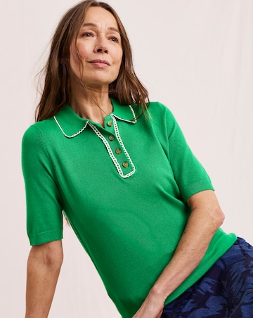 Julipa Scallop Trim Henley