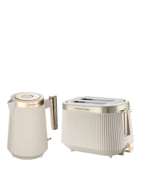 Russell Hobbs Bronte Kettle & 4 Slice Toaster Stone