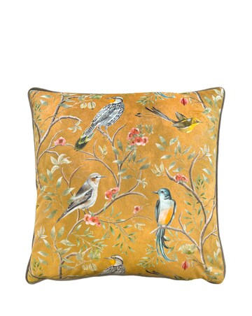 Wylder Orient Chinoiserie Birds Cushion Cover - Gold