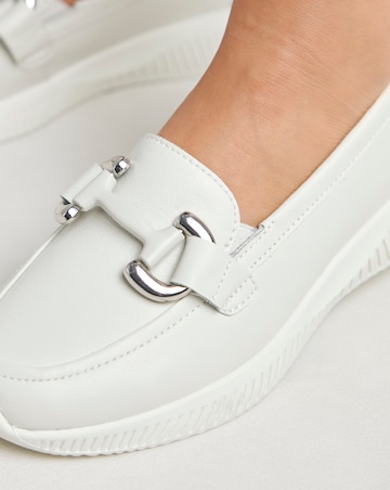 Heavenly Soles Lynn Sporty Loafers With Trim - Extra Wide Fit (EEE)