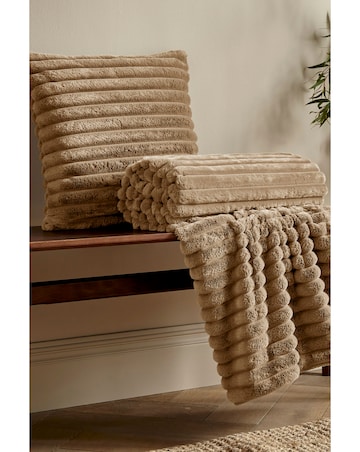 Catherine Lansfield Cosy Ribbed Cushion