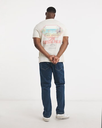 Jack & Jones Sanremo Back Print T-Shirt - Off White