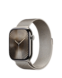 Apple Watch Series 10 GPS/Cellular 46mm Natural Titanium Case, Milanese Loop S/M