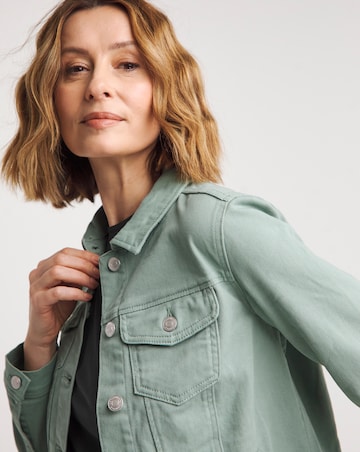 Green Western Denim Jacket
