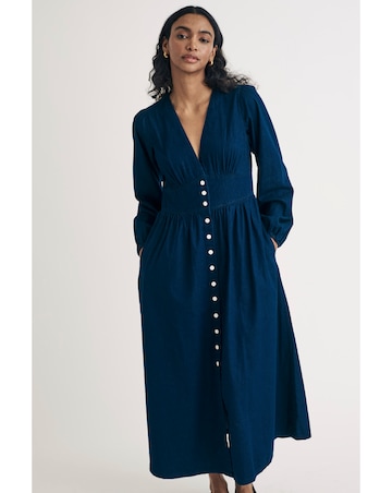 Nobody's Child Denim Starlight Midi Dress