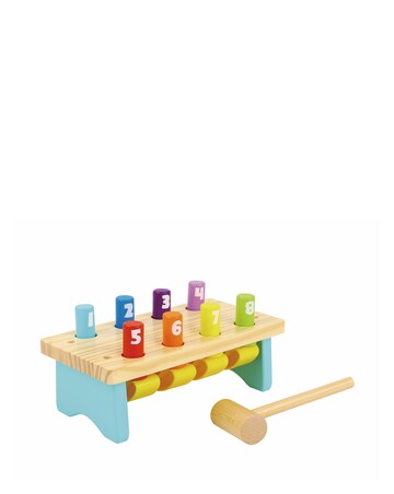 Tooky Toy Wooden Knock Bench