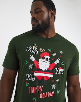 Jack &amp; Jones Christmas T-Shirt - Kombu Green