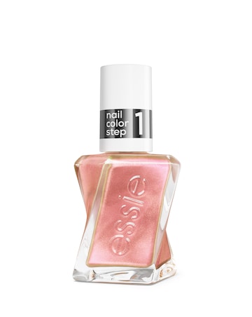 Gel by essie Frost Yourself Metallic Blush Pink Nail Polish, 13.5ml