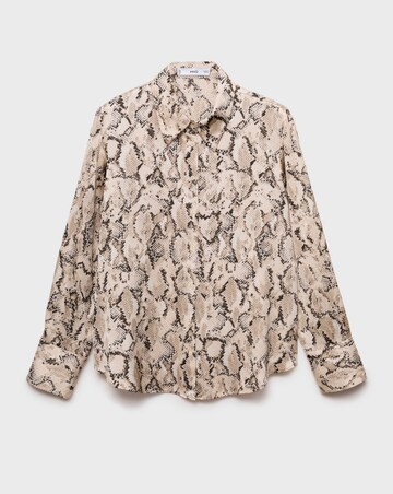 Mango Ideale Snake Print Shirt