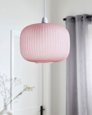 Nora Matt Blush Glass 20cm Pendant Shade