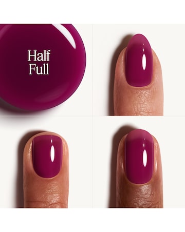 Essie Glass Nails Half Full, Deep Purple Nail Polish, Sheer Finish, 13.5ml