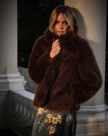 Fatface Celeste Faux Fur Coat