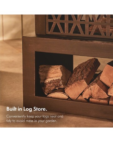 VonHaus Outdoor Garden Fireplace Fire Pit