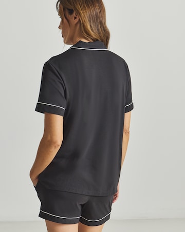 Pretty Secrets Revere Pyjama Short Set Black