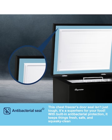 Fridgemaster MCF96EB 96L Chest Freezer - Black E Rated