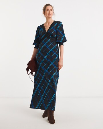 Lace Trim Short Sleeve Dress