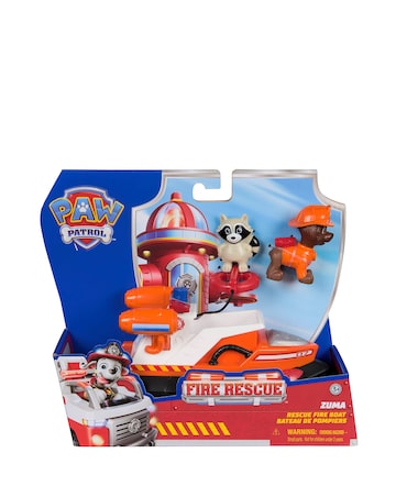 Paw Patrol Fire Rescue Vehicle Zuma with Rescue Fire Boat