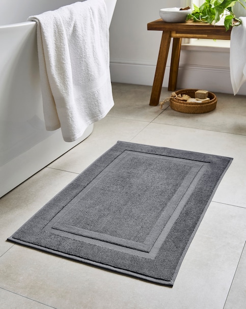 Egyptian Cotton Bath Mat - Anthracite