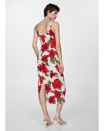 Mango Dulce Floral Midi Dress