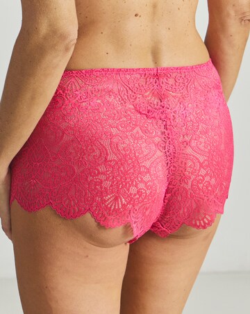 Pretty Secrets Mila Lace Short Knicker Pink