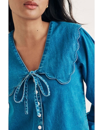 Nobody's Child Denim Birdie Blouse