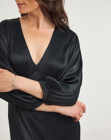 Joanna Hope Heavy Satin Midi Dress