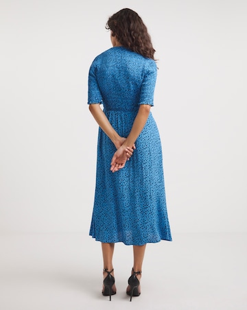 Whistles Bouquet Shirred Bodice Midi Dress