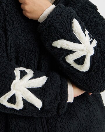 Black Teddy with Bow Sleeve Detail