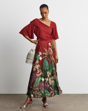 Joanna Hope Pleated Jersey Dress