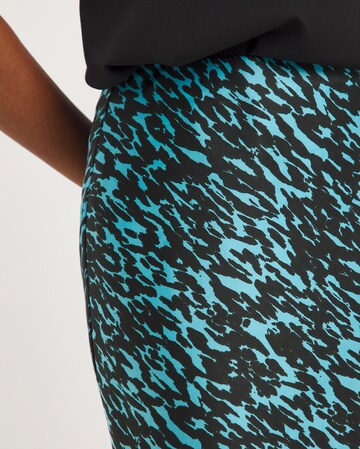 Printed Stretch Satin Slip Skirt