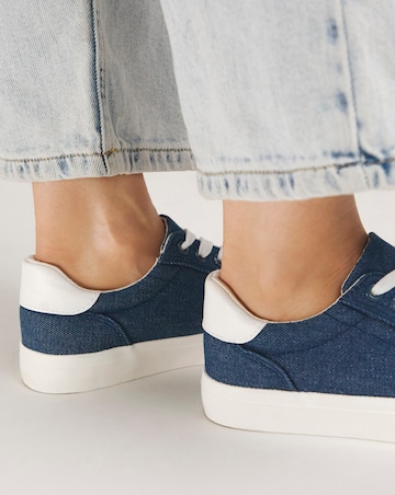 Millie Classic Lace Up Trainers - Wide Fit (E)