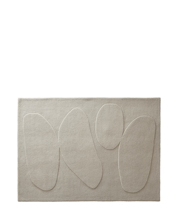 Sculptured Wool Pebble Rug