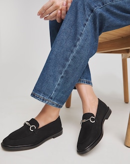 Ankara Classic Loafer With Metal Trim - Wide Fit (E)