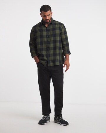 Jack & Jones Gingham Check Shirt - Green/Black