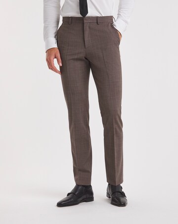 BOSS Beige Wool Mix Suit Trouser