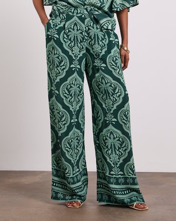 Joanna Hope Printed Wide Leg Trousers