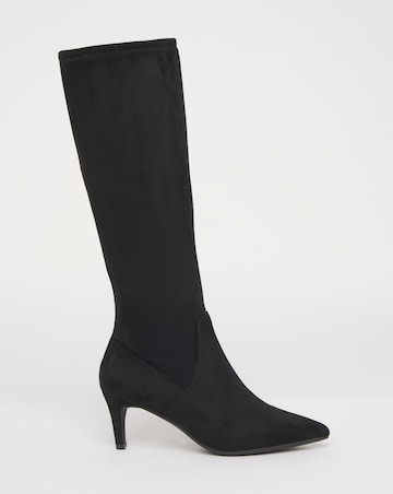Symphony Heeled Knee Boots - Extra Wide Fit (EEE) & Super Curvy/Curvy Plus Calf