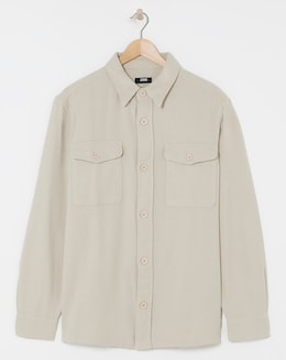 Double Pocket Heavy Brushed Flannel Shirt