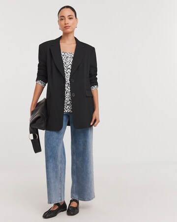 Animal Value Cotton Long Sleeve Square Neck Top